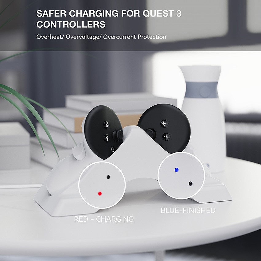 Charging Stand for Meta Quest 3/Quest 3S VR Controller Charging Dock Accessories