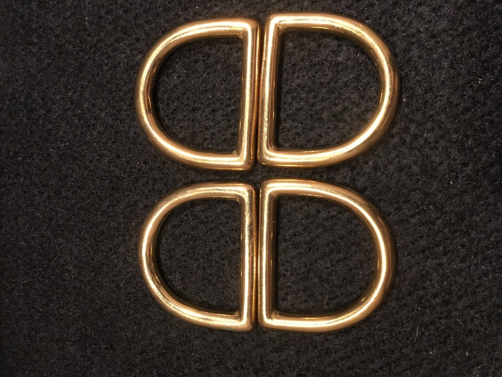 Dee Ring - 1 1/2" - Solid Brass- Pack of 8 (F259)