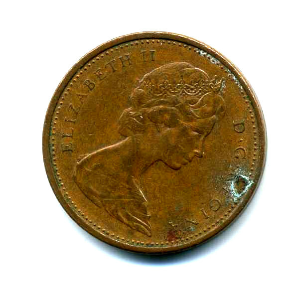 1972 CANADIAN PENNY 1 CENT SHARP AVERAGE CANADA ONE C FOREIGN COIN #8265