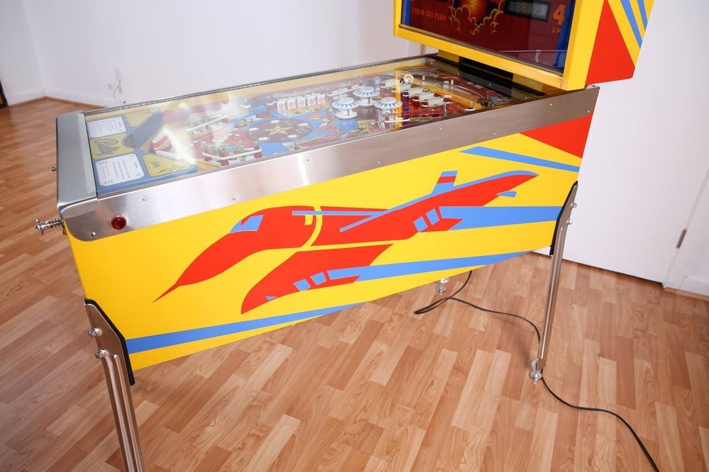 Bally Supersonic Pinball Machine CABINET Decal Set