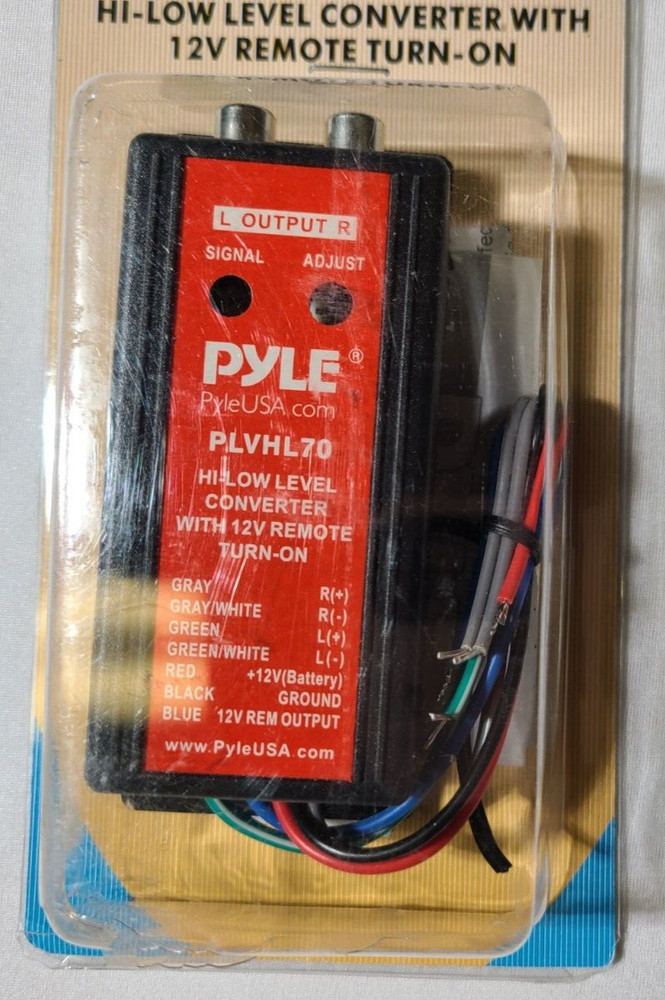 Pyle PLVH70 Hi-Low Converter with 12V Remote Turn On
