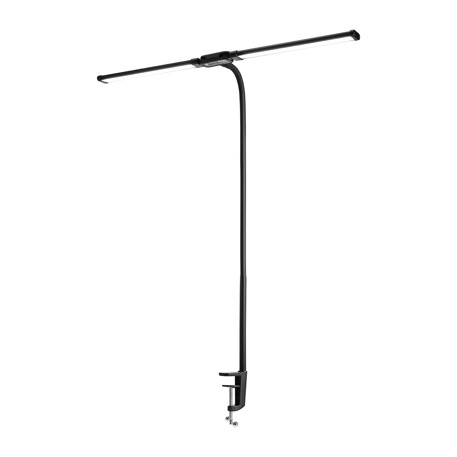 LED Desk Lamp with Clamp Double Head Desk Lamp with 360° Adjustable Gooseneck