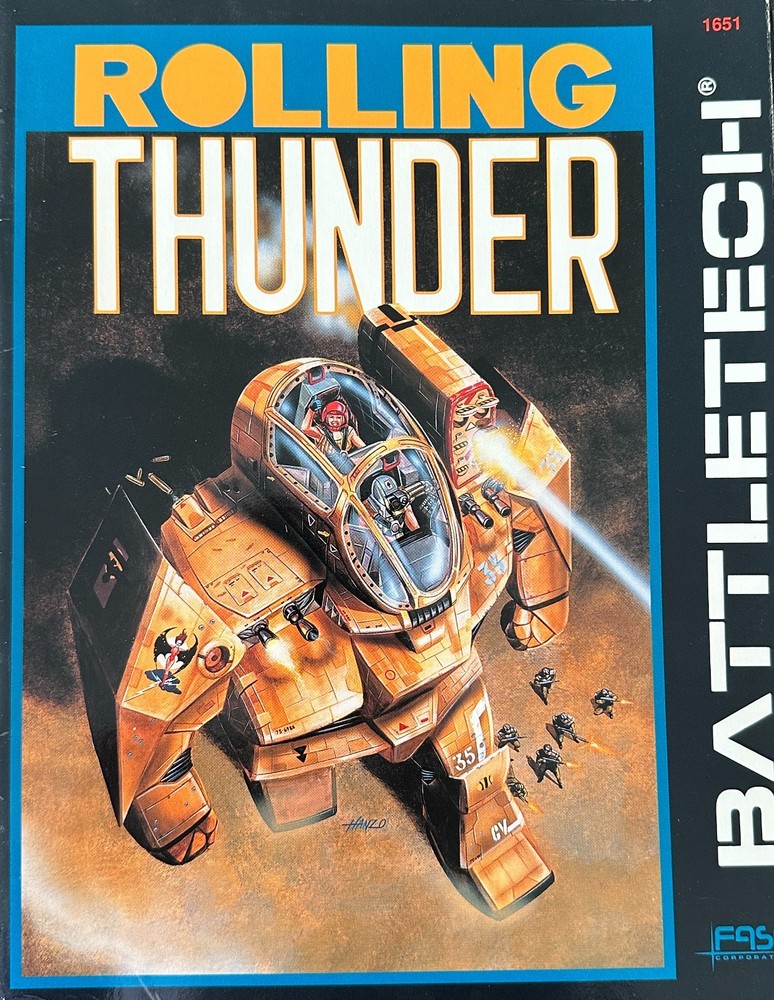 BattleTech 1651 Rolling Thunder FASA 1988 Module PB