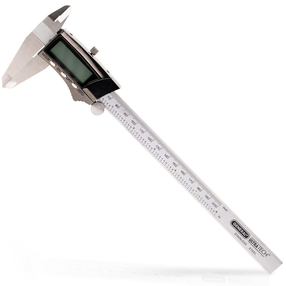 General Tools 1478 Digital Caliper - 8 Caliper Measuring Tool