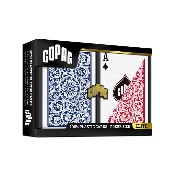 Copag 1546 Standard Index Red/Blue Poker Size 2 Deck Setup