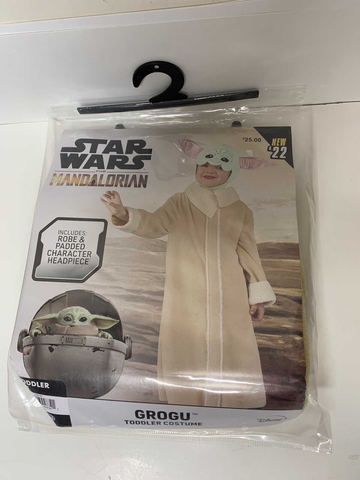 Star Wars The Mandalorian Child Baby Yoda GROGU Toddler Costume 3T-4T Disney