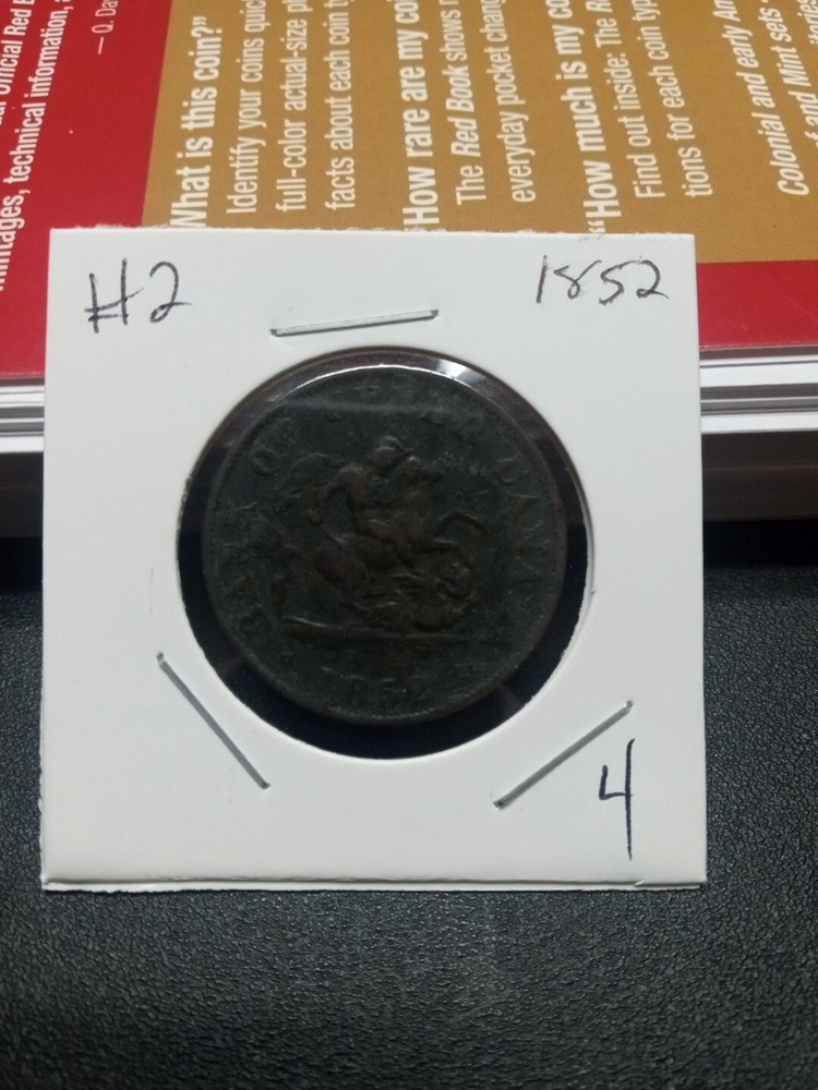 1852 Upper Canada 1/2 Cent Free Shipping!!! #2