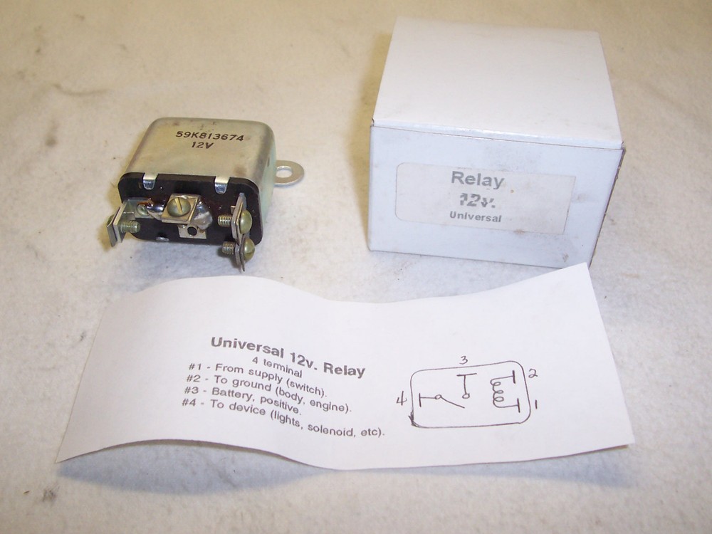 NORS Universal 12 volt Relay - 4 terminal