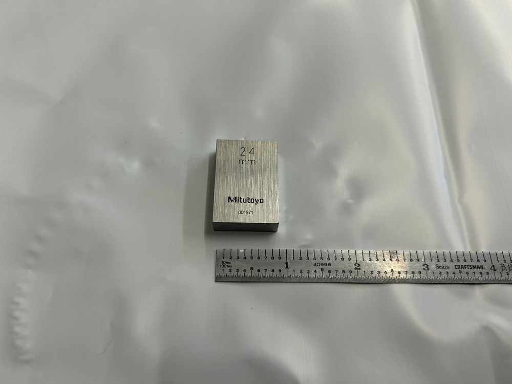 24mm Mitutoyo Steel Rectangular Gauge Gage Block