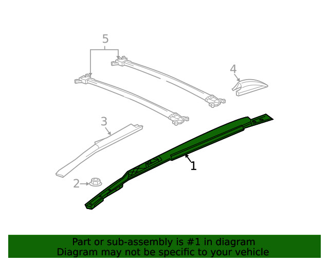 Genuine GM Side Rail 15846377