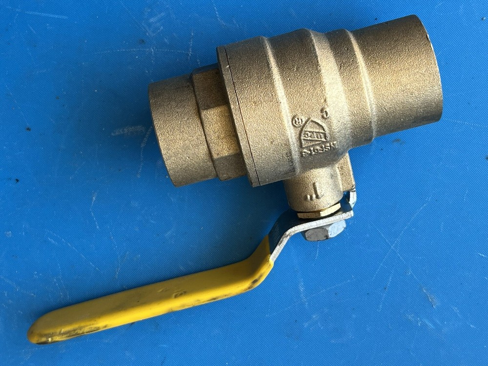 Bronze Full-Flow In-Line Ball Valve1” inch Inline Ball Valve Peck No Inserts