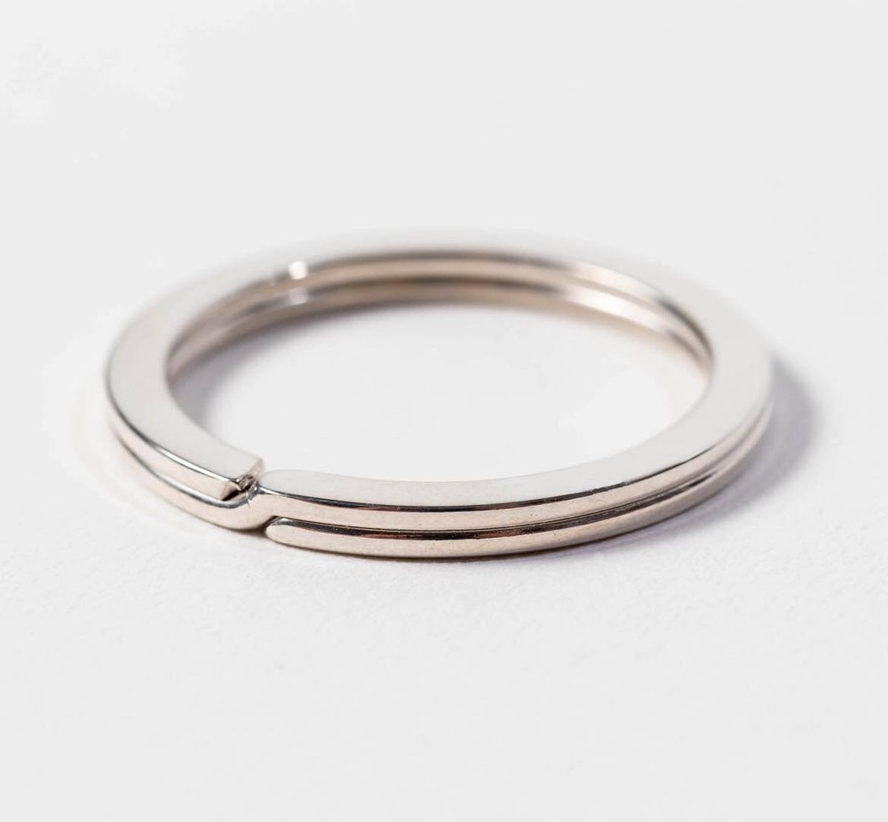 925 Sterling Silver Split Key Ring, Key Chain, 28 or 32mm