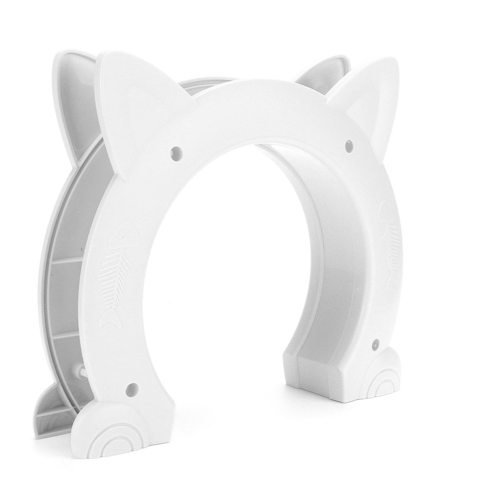 Cute Cat Pass Through Door For Easy Access For Pets