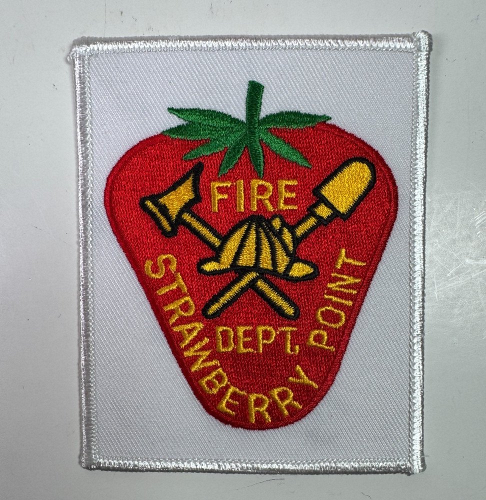 Strawberry Point Fire Iowa IA Patch AA8