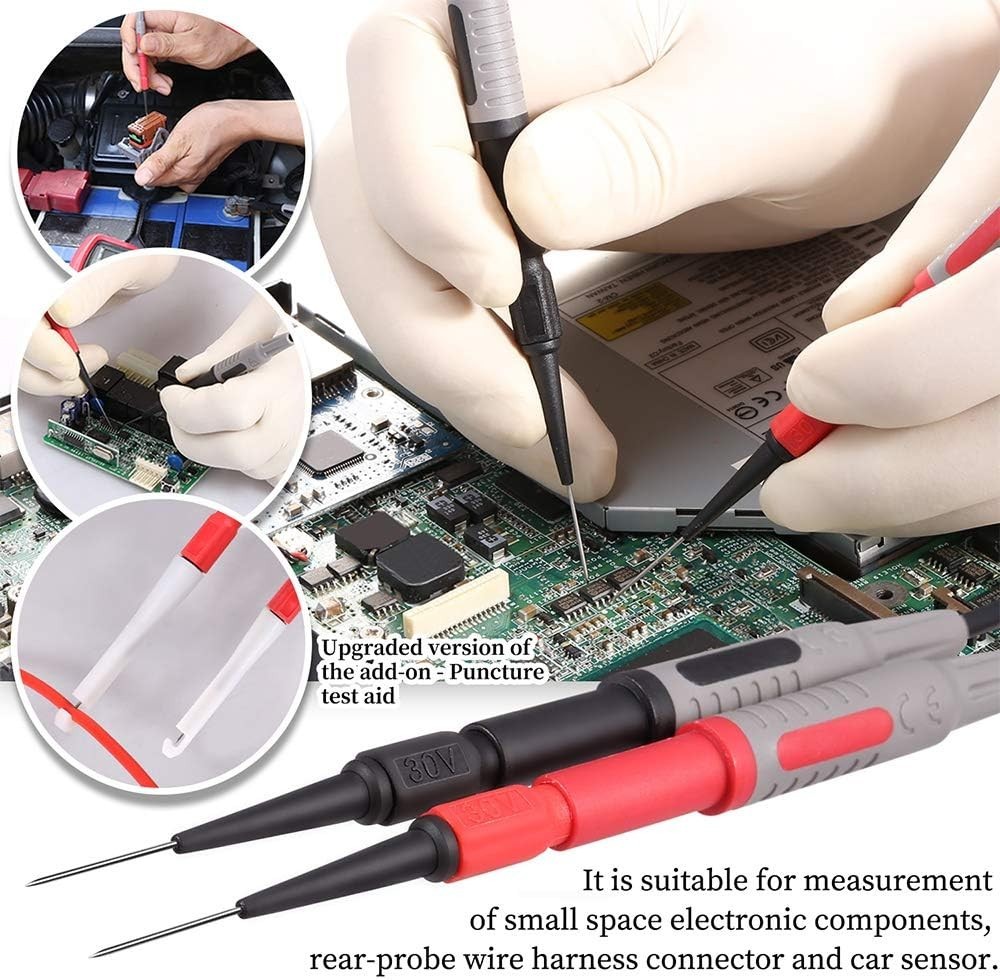 High-Quality 25-Piece Multimeter Leads Set with Replaceable Probes & Clips