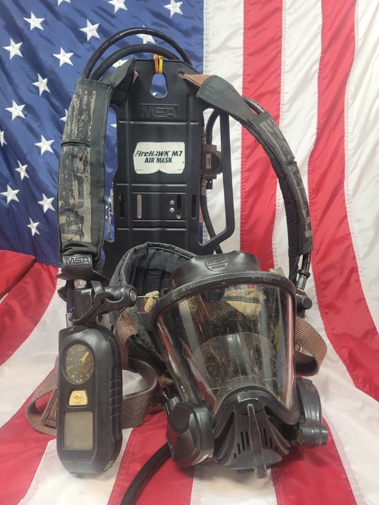 MSA Firehawk M7 SCBA Harness & Ultra Elite MSA Mask & Comms