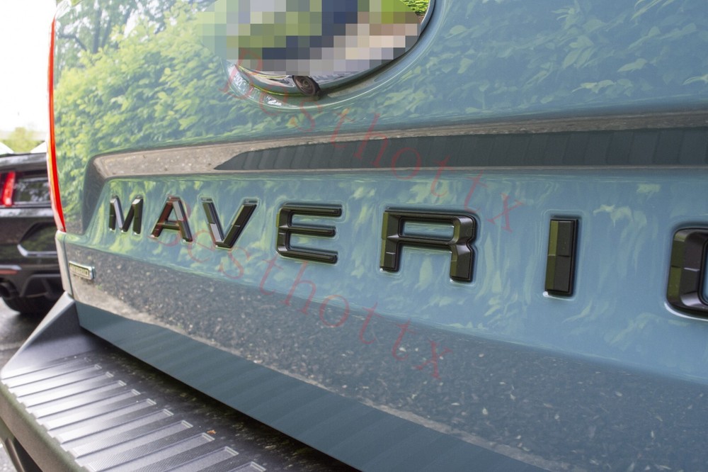 Matte Black 3D Plastic Tailgate Insert Letters for Ford Maverick 2022+ Tailgate 