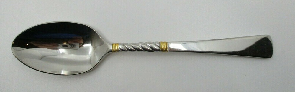 GORHAM STAINLESS ESPIRIT GOLD PLACE/ OVAL SOUP SPOON- 7" 06F