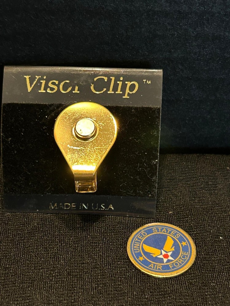 Lot Of 6 Assorted Golf Visor Clips