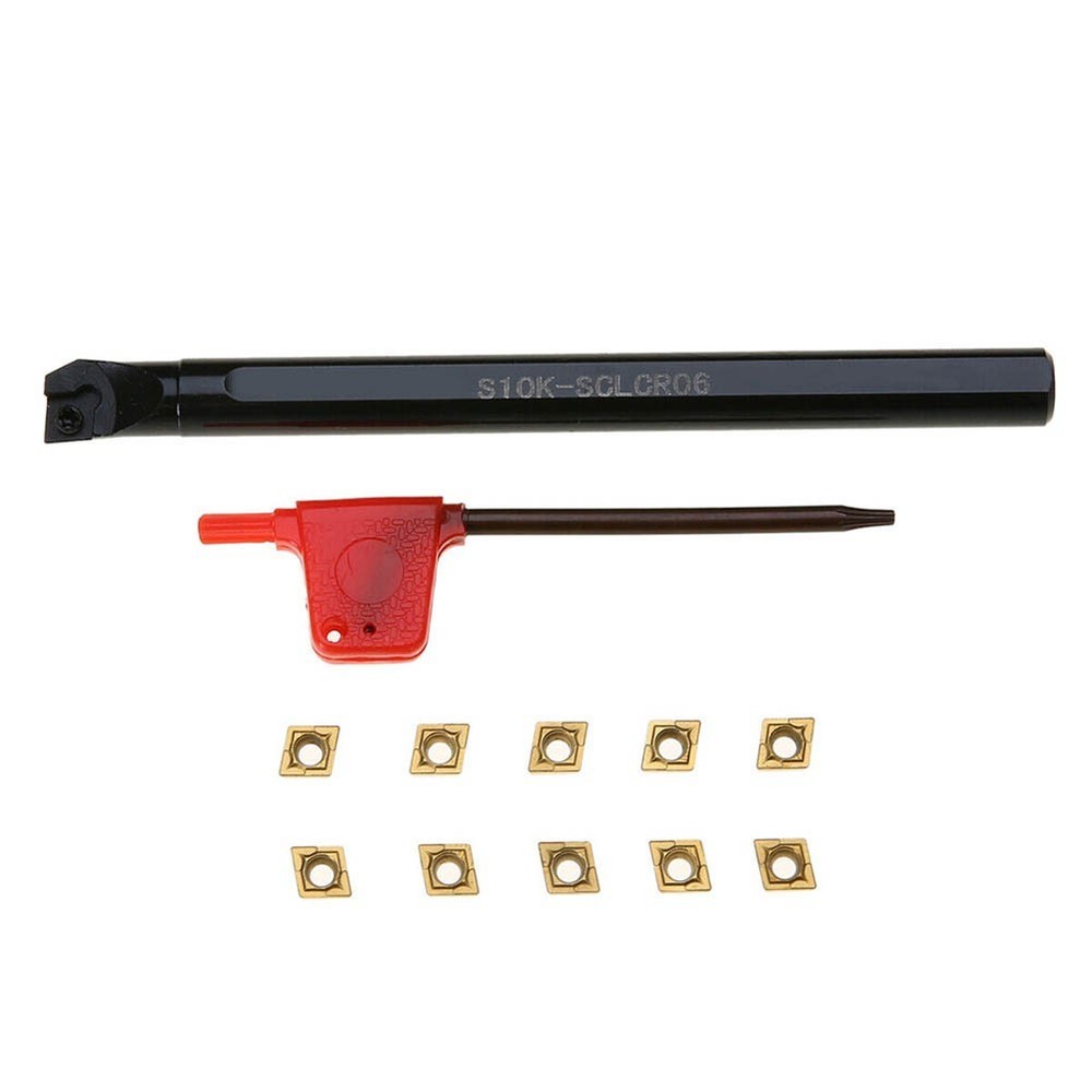Sustainable Cutting Efficiency Ten Inserts for Use with S10K Lathe Bar