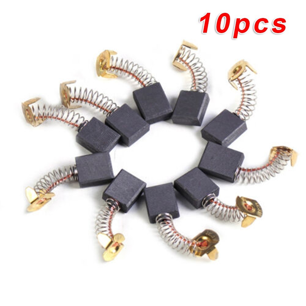 10pcs Engine Carbon Brush Copper Alloy Replacement For Cut-off Saw Angle Grinder