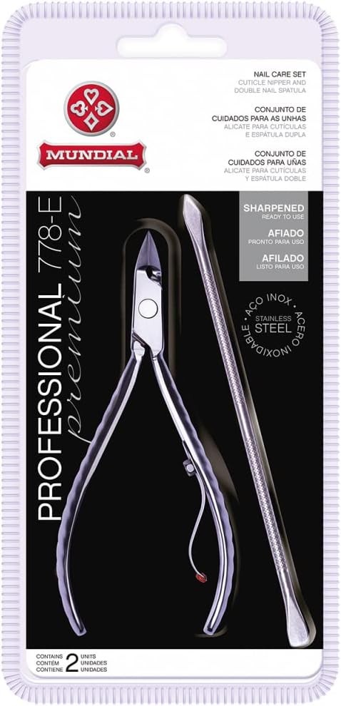 Profal 778-E Cuticle Nipper Full Jaw Duplex Pusher Scraper