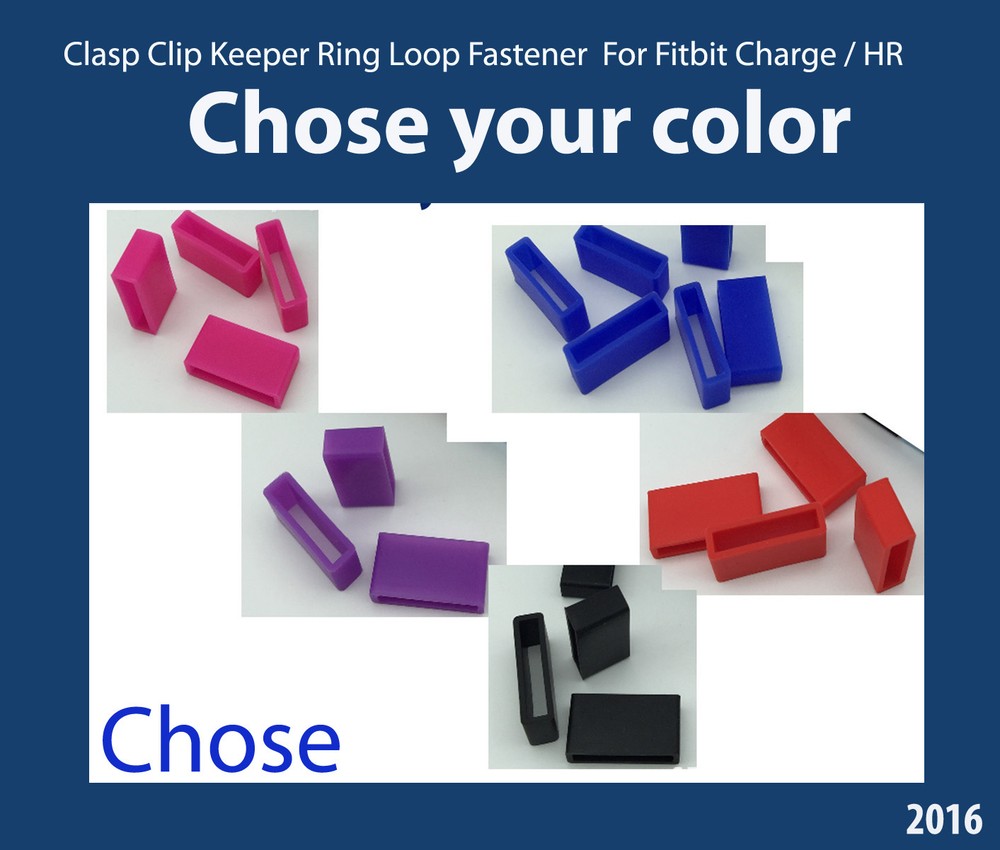 Security Wrist band Fastener Clasp Keeper Rings Fitbit Charge HR