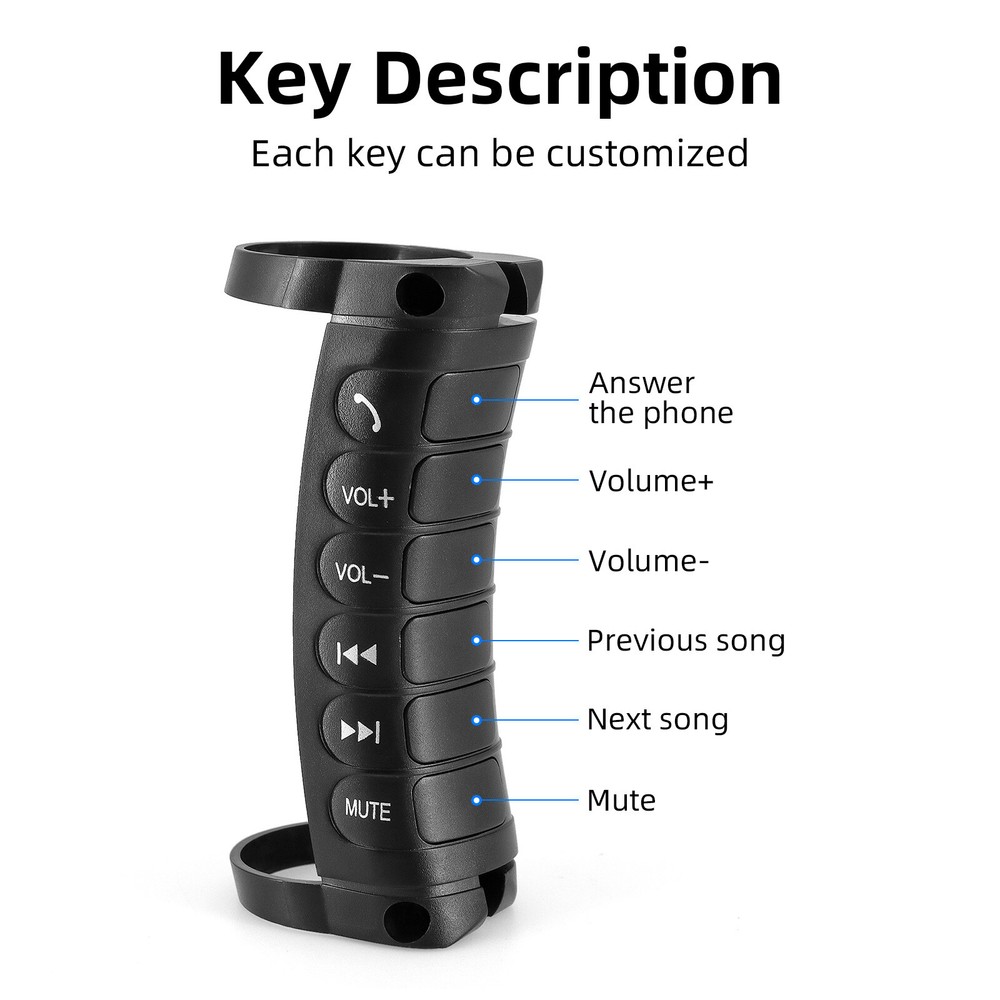 Car Remote Control Button Steering Wheel Wireless Universal For Stereo GPS DVD