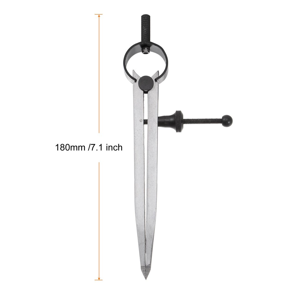 Spring Joint Caliper 5" Adjustable Spring Divider Caliper with Solid Nut
