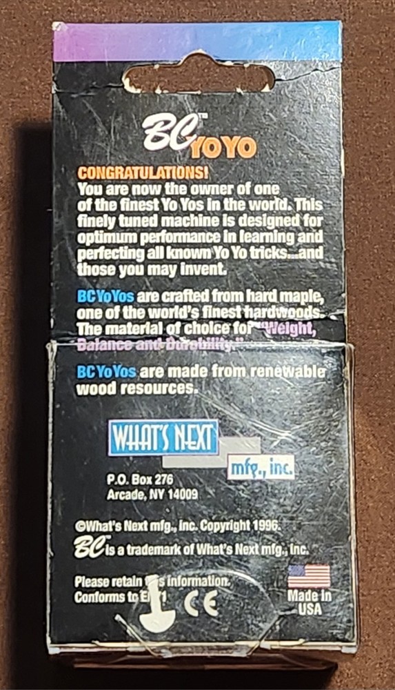 Vintage 1996 Spitfire Yo-Yo No. 101 in original packaging