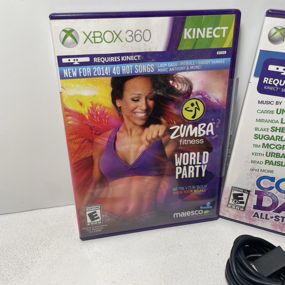 Microsoft Xbox 360 Kinect Sensor Bar with 3 Games Bundle