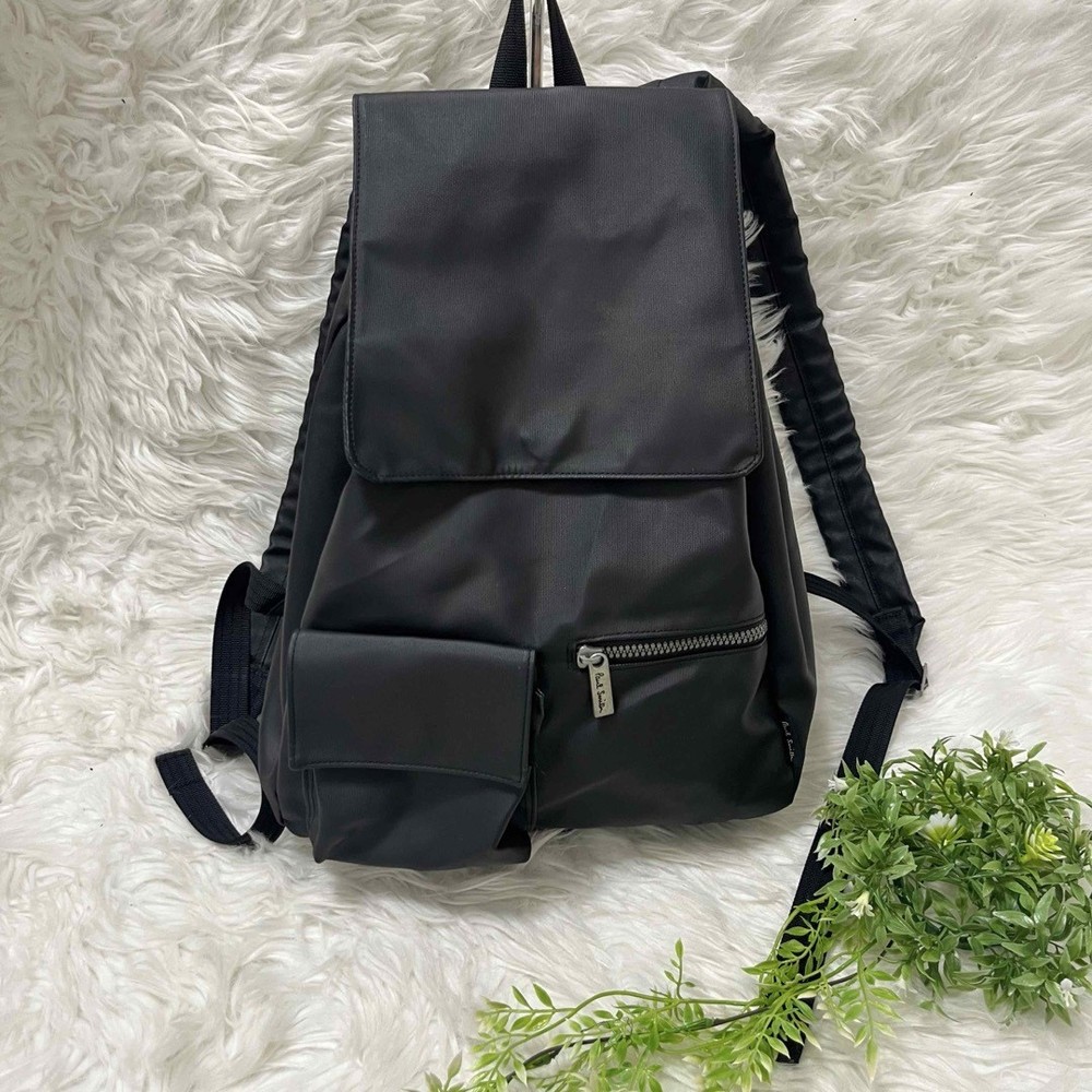 Paul Smith Rucksack Bag Drawstring Flap Black From Japan
