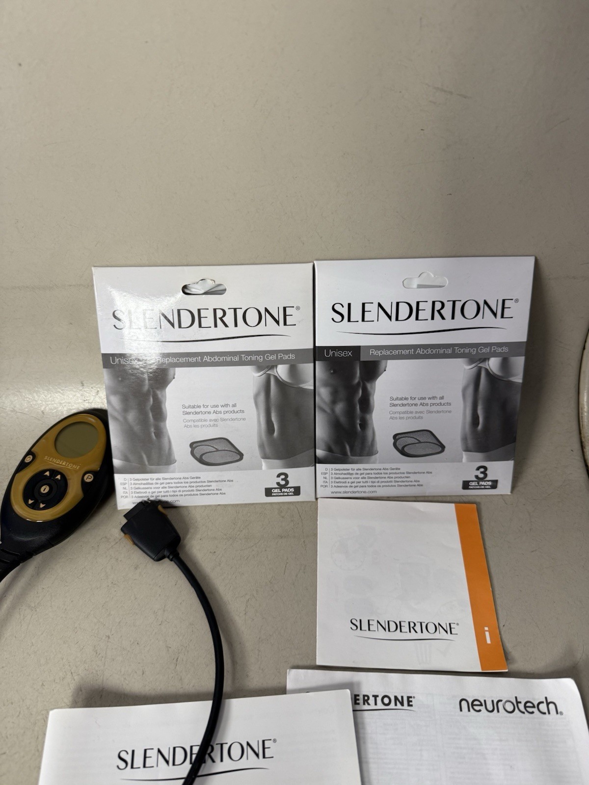 Slendertone X-10 Abdominal Muscle Toning BeltController Gel Pads NO CHARGER