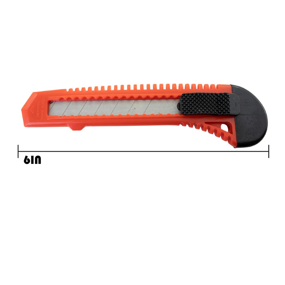 3 Bulk Utility Knives Box Cutters Snap Off Blades Red