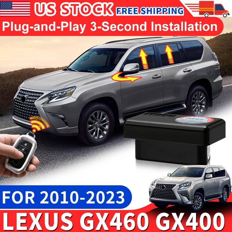 Auto close windows lock doors rearview mirror folding for Lexus GX460 2010-2023