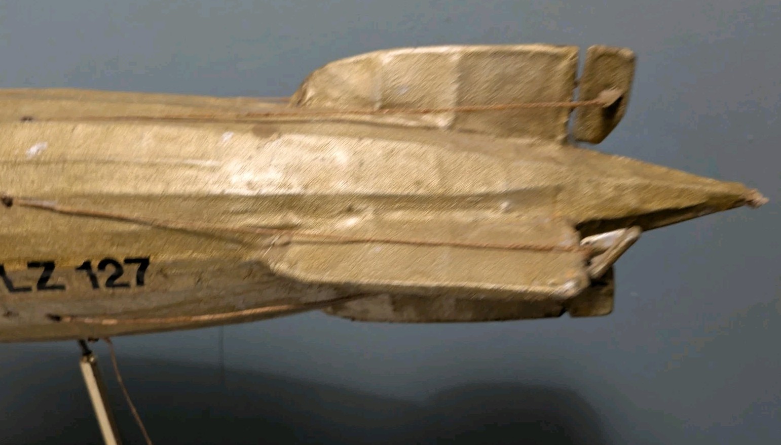 Antique Handmade LZ-127 Graf Zeppelin Germany Paper & Wood Model 1928 AJ