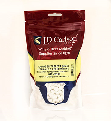 LD Carlson Potassium Campden Tablets 1 lb