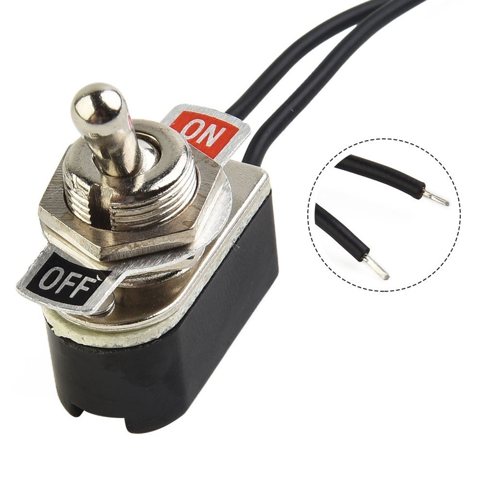 for TOGGLE Switch SPST 6A Rocker SPST Contacts Switch for TOGGLE 12mm Cutout