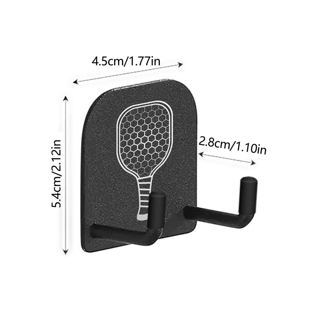 2Pcs Pickleball Paddle Holder Rack Pickleball Paddle Wall Mount Display