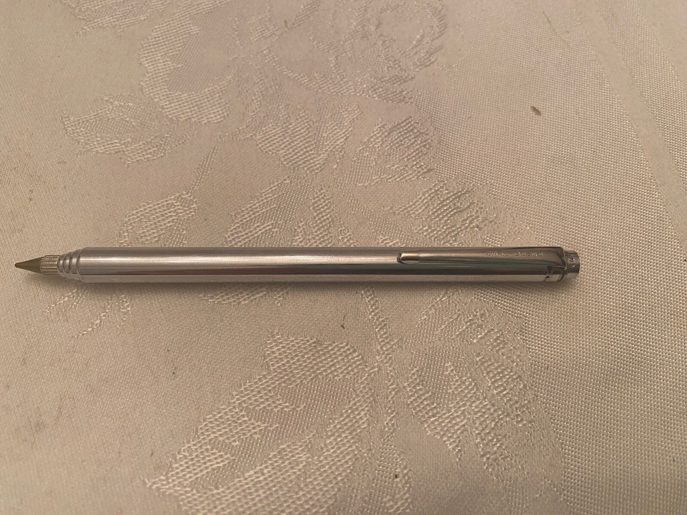 Vintage PEN POINTER Telescoping Silver Metal Pocket Pointer