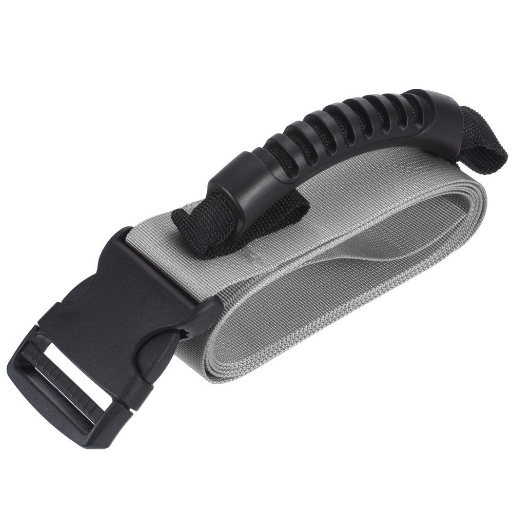 Carrying Strap with Handle Adjustable Nylon Belt for Moving Boxes Gray