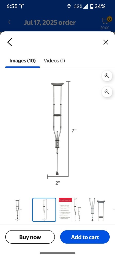 Equate Universal Crutches