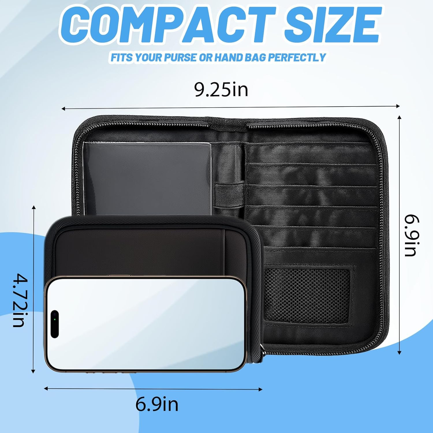 Passport Holder for Travel Essentials, RFID Blocking Protector Passport Wallets,