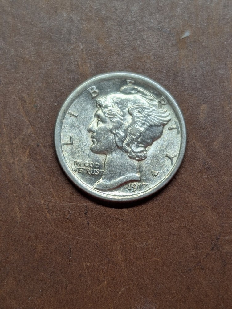 1917 Mercury Dime 10c Choice Uncirculated