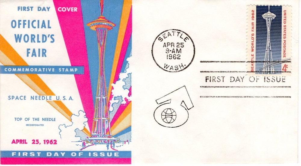 OFFICIAL WORLD'S FAIR COMMEMORATIVE STAMP - 1962 - DC1512