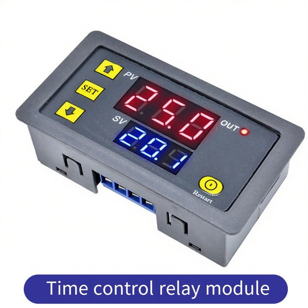 110220V Programmable Digital Time Relay Cycle Delay Module with LED Display