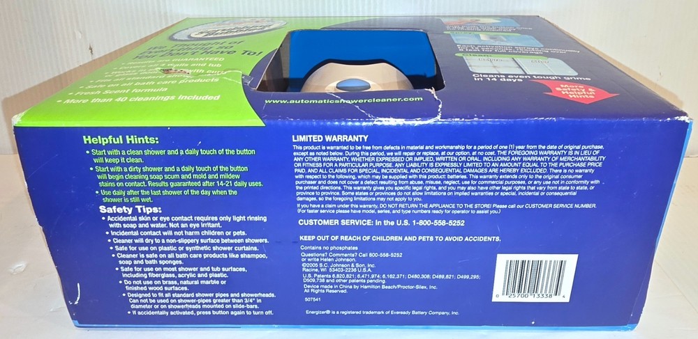 Scrubbing Bubbles AUTOMATIC BATHROOM SHOWER CLEANER Kit w/ 2 Cleaning Solutions
