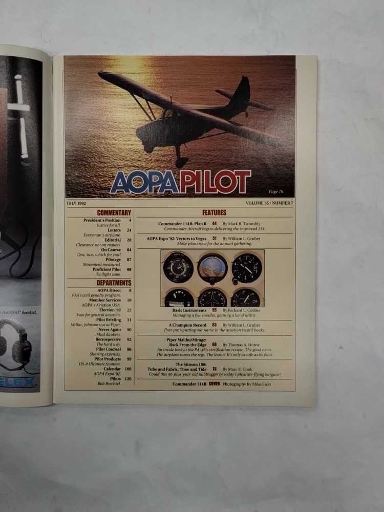11 Issues AOPAPILOT Magazine 1992-Originals