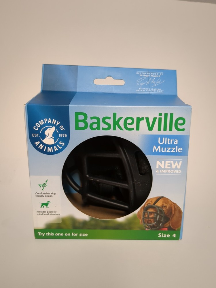 Baskerville Ultra Muzzle, Size 4 For Dogs New In open Package!