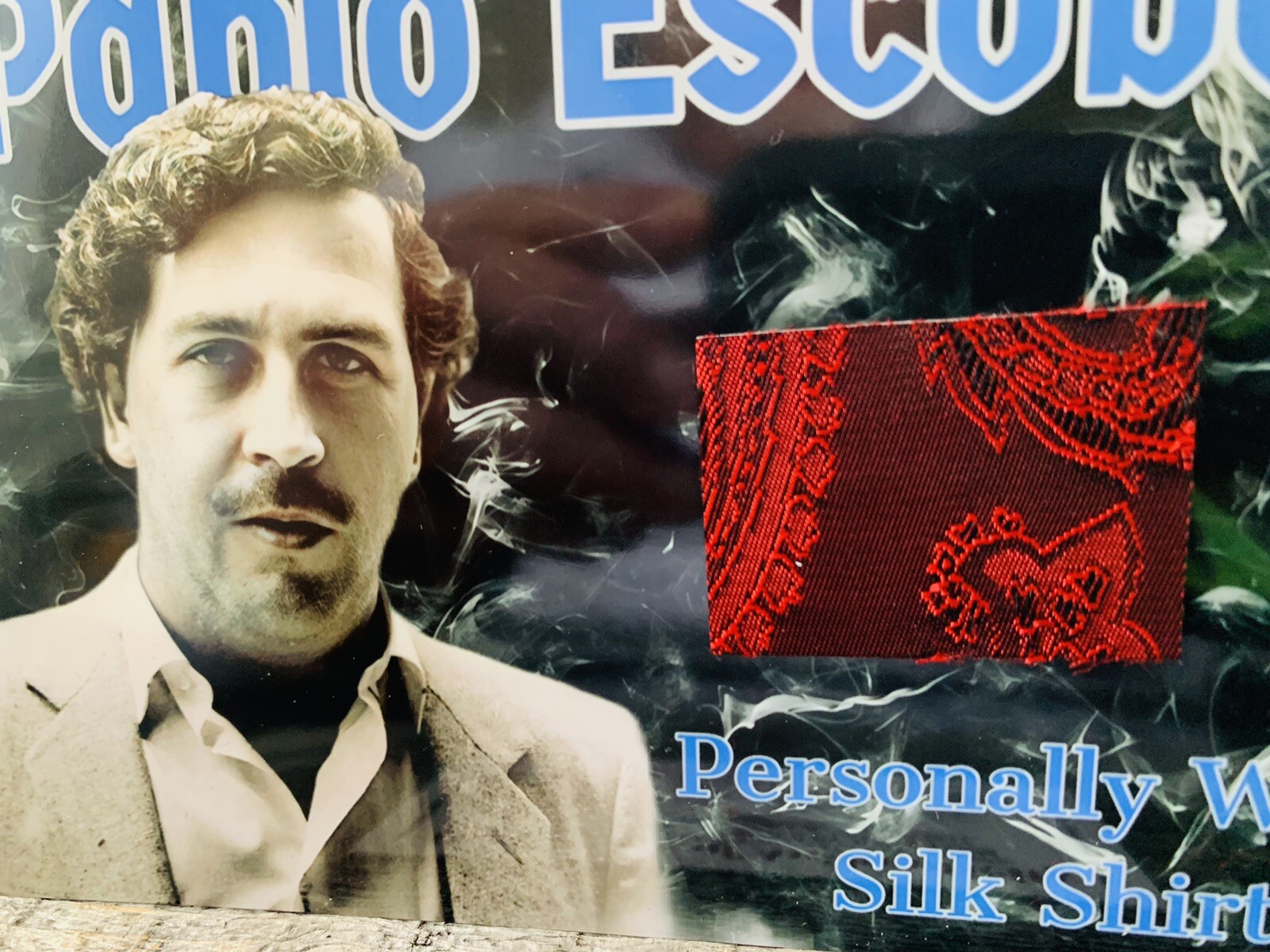 Pablo Escobar Authentic Personally Owned Shirt Remnant COA True Crime